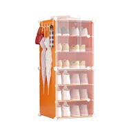 ORANGE Rak Sepatu Plastik Tertutup Anti Debu Shoe Rack Shoe Storage Boxes Kotak Sepatu Portable