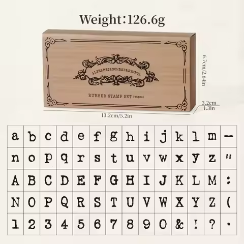 70 Pcs Wooden Handle Wooden Rubber Stamp Set Standard Size Crafting Alphabet Letter Stamp Precise Du