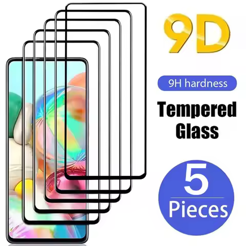 5PCS Screen Protector for Redmi Note 12 11 10 9 8 Pro Plus 5G 11S 10S 9S Tempered Glass for Redmi 10