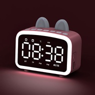 BEAUTYBIGBANG Alarm Clock Clock Speaker Digital Clock LED Desk Clock Bluetooth Speaker Speaker with 