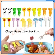 Bento Fork Cute Character Bento Fork/ Fruit Bento Fork Cake Dessert Bento Decoration