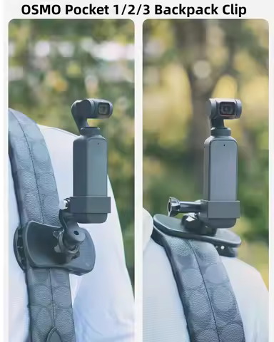 Gimbal Camera Backpack Clip 360 Degree Rotate Screen Facing Inward Sports Shooting Holder for DJI OS