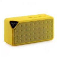 水立方X3無線藍牙音箱戶外小方塊音響迷你便攜收音插卡魔方/黃色