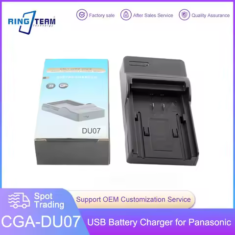USB Charger for Battery VW-VBD070 CGA-DU07 for Panasonic VDR M95 M75 M74 M70 M55 M54 M53 M50 M30 M25