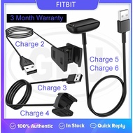 Fitbit Charge 6 / 5 / 4 / 3 / 2 / Luxe Charger USB Cable Replacement USB Charging Clip Dock Adapter