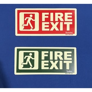 A-Mart Glow in The Dark High Impact Plastic Fire Exit Signage 4 x 9 inches Luminous Sign