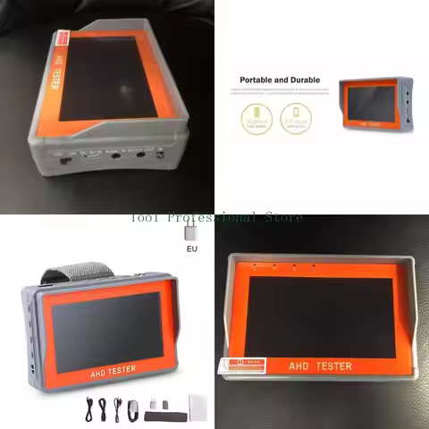 57QF AHD/ CVBS 2 IN 1 4.3 inch TFT LCD Monitor 1080P AHD Camera & CVBS Security Test