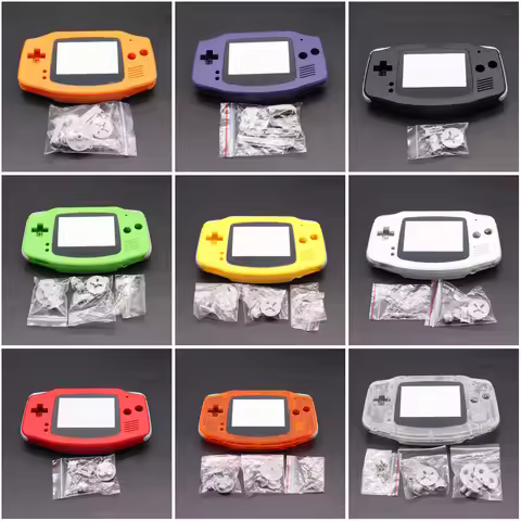 Colorful Housing Shell for Nintendo Gameboy GBA Shell Hard Case With Screen Lens Replacement for Gam