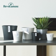 [in stock] Root plant plastic flower pot, Japanese-style simple eco-friendly black plastic flower po