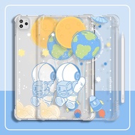Astronaut Case Compatible for IPad 2021 10.2 Inch 9th Gen IPad 8th 7th 6th 5th Pro 9.7 Air 1 2 3 4 Mini 6 5 4 3 2 UltraAll-inclusive Lens Protective Cover Soft Silicone Case