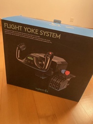 99%新 Logitech flight yoke system 專業模擬飛行操縱桿系統
