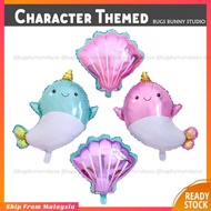 Shark Fish Ballon Birthday Set Happy Birthday Decoration Belon Birthday