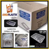 Ops 2h 2000pcs benxon/ Alike TP2H  Plastik disposable Tray/ Bekas Kuih 2h