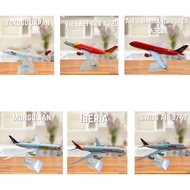 Angbaligya Diecast Model Collection (Yokoso, Air Asia, Iberia, VietJet A320, Mongolian, Swiss B747