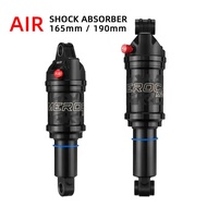 MEROCA Mtb Bike Air Shock Absorber 165mm 190mm Adjustable Air Pressure Aluminum Alloy Bicycle Mtb Ai