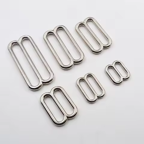 20pcs 20/25/30/38/50mm Metal Belt Buckles O D 8 Ring Tri-Glide Bra Webbing Adjust Buckle Diy Bag Clo