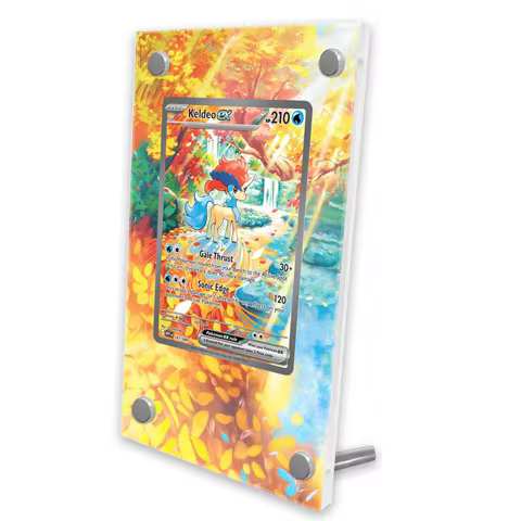 Pokemon Cards Display Keldeo Sv11W PTCG Anime Game Collection Expand Art Gifts Self Made Acrylic Pro