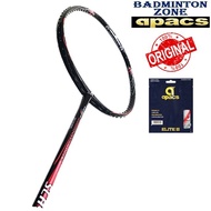 Apacs Slayer 80【Install with String】Ap Elite III(Original) Badminton Racket -Black(1pcs)