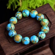 Turquoise Tang Sancai Bracelet8mm108Buddha Beads Handheld Prayer Beads Bodhi Cultural Play Accessori