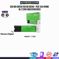 SSD WD GREEN 250 GB SN350 - PCIE 3X4/NVME M.2 2280 (WDS250G2G0C)/ประกัน 3 Years