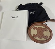 Celine Cuir Triomphe橢圓形銀包