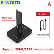 XYX M2ที่เชื่อมต่อ NVMe คีย์ USB M 2 USB C SSD เคส NVME และ NGFF HDD SSD Docking Station BASE