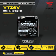 Yuasa YTZ6V (GTZ7S YTX5L-BS MF5L-B MBTZ7S) Motorcycle Battery (INDONESIA) best for Honda Click125/Cl
