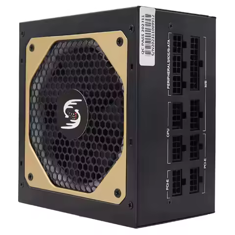 1000W ATX Desktop Computer Power Supply Gaming Quiet 120mm RGB Fan With RGB Control Switch PC PSU Po