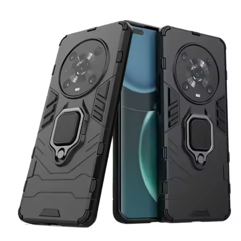 For Huawei Honor Magic 4 Magic4 Pro 5g Back Cover Phone Case Shockproof Armor Anti-Fall Metal Ring H