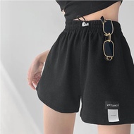 Women Cotton Casual Shorts Home Shorts Elastic Waist Sports Shorts