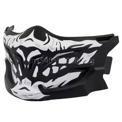 Face Mask for Scorpion Exo Combat Covert Skull Retro Motorcycle Helmet Accessories, Helmet Not Inclu