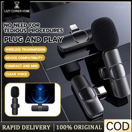 K9 Mini Wireless Microphone for iPhone, iPad, Android, Lavalier Microphone for Video Recording