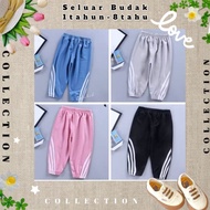 Seluar Budak Kids Tracksuit Bottoms Long Pants 1-7Y 3LP