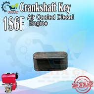 Crankshaft Key 5x12 , 5x7 186F 10hp , 186FA 12hp Air Cooled Diesel Engine