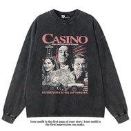 VEGA88 *casino film* Oversized longsleeve t-shirt | Oversized t-shirt | Washed t-shirt | Washing was