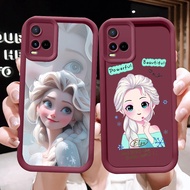 Burgundy Case for VIVO Y33s Y21 Y21s Y02 Y02t Y33t Y02a Y21a Y21e D-45 Frozen