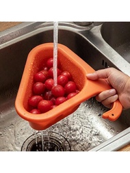 1個廚房剩餘物水槽過濾器,天鵝形通用水果和蔬菜排水籃,多功能廚房排水清潔工具（加深升級版）