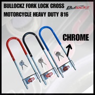 Fork Lock Heavy Duty Security Chain Lock Motorcycle Motosikal Motor Kunci Rantai ULock U Lock KEY SE