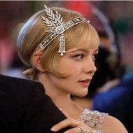 The Great Lady Gatsby Matching hair accessories Crown Bride accessories Women's Pearl hair accessori