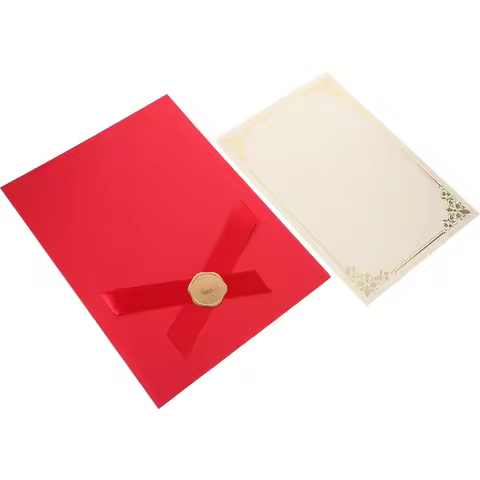 Certificate Envelope Graduation Diploma Holder Cover Paper File Holders Document