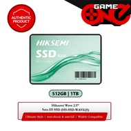 Hiksemi Wave 512GB | 1TB 2.5” Sata III Internal SSD (HS-SSD-WAVE(S) - Game One PH