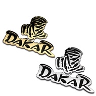 Metal Dakar Rally Racing Logo Emblem Sticker Car Jeep Truck