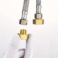 2/4pcs Brass Pipe Connector Conversion Connector, G1/2 Inch Female To 3/8 Inch Male Conversion Conne