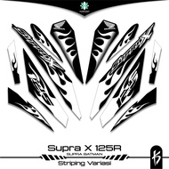 HONDA STRIPING SUPRA X 125 CARBON SKU 1 BATMAN STICKER WAVE 125 R SUPRA X 125R KAIROZ/