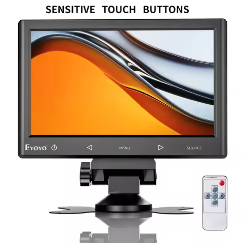 Eyoyo 7in Small IPS HDMI Monitor Portable Display for Gaming Raspi PC DVD Car