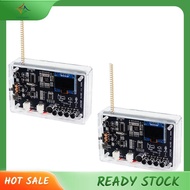 [luxiang.] 2set  FM Radio DIY Electronic Kit 409.85MHz Adjustable Frequency 87-108MHz OLED Display D