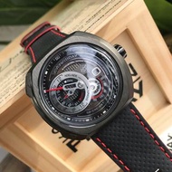 Sevenfriday手錶 七個星期五手錶 大直徑手錶男 男生手錶 SF-Q3/04全自動機械錶 休閒運動手錶 鏤空機械手錶 皮帶錶 商務通勤腕錶 防水手錶男