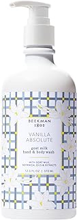 Beekman 1802 - Hand &amp; Body Wash - Vanilla Absolute - Multipurpose Goat Milk Wash for Soft Skin &amp; Washing Away Impurities - Cruelty-Free Bodycare - 12.5 oz