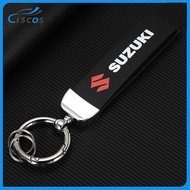 Ciscos Leather Car Key Holder Keychain Car Accessories For Suzuki Swift Sport SX4 APV Vitara Jimny