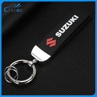 Ciscos Leather Car Key Holder Keychain Car Accessories For Suzuki Swift Sport SX4 APV Vitara Jimny